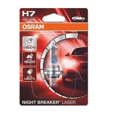 Снимка на Крушка за фарове и халогени OSRAM NIGHT BREAKER® LASER H7 64210NL-01B за Opel Movano B Bus 2.3 CDTI FWD (JV) - 146 коня дизел