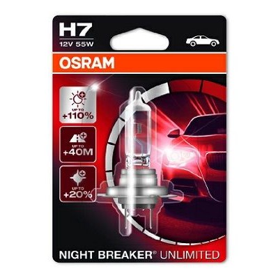 Снимка на Крушка за фарове и халогени OSRAM NIGHT BREAKER UNLIMITED H7 64210NBU-01B за BMW 7 Limousine E66 730 d - 218 коня дизел