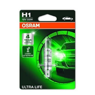 Снимка на Крушка за фарове и халогени OSRAM ULTRA LIFE H1 64150ULT-01B за Audi A3 (8L1) 1.6 - 102 коня бензин