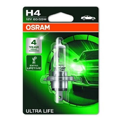 Снимка на Крушка за фарове и халогени OSRAM ULTRA LIFE H4 64193ULT-01B за Audi A4 Sedan (8D2, B5) 2.8 - 174 коня бензин