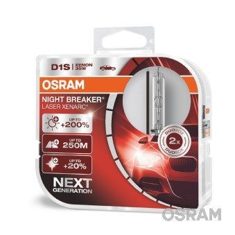 Снимка на Крушка за фарове и халогени OSRAM XENARC® NIGHT BREAKER® LASER D1S 66140XNL-HCB за Opel Movano B Bus 2.3 CDTI FWD (JV) - 150 коня дизел