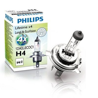 Снимка на Крушка за фарове и халогени PHILIPS LongLife EcoVision H4 12342LLECOC1 за VW Passat 3 Variant (B4,35i) 2.8 VR6 - 174 коня бензин