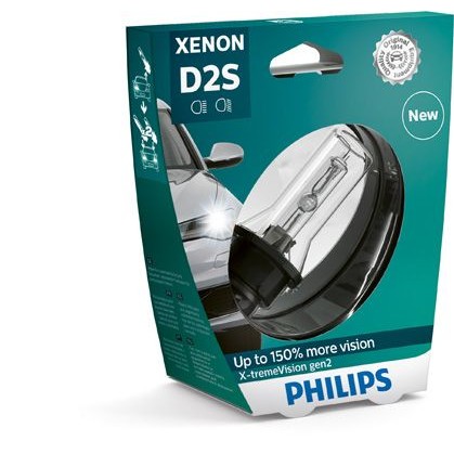 Снимка на Крушка за фарове и халогени PHILIPS Xenon X-tremeVision gen2 D2R 85122XV2S1 за Mercedes C-class (w205) C 220 d 4-matic (205.005) - 170 коня дизел