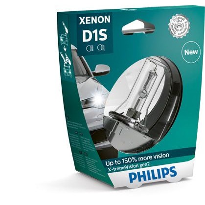 Снимка на Крушка за фарове и халогени PHILIPS Xenon X-tremeVision gen2 D1S 85415XV2S1 за Seat Leon (1P1) 1.4 TSI - 125 коня бензин