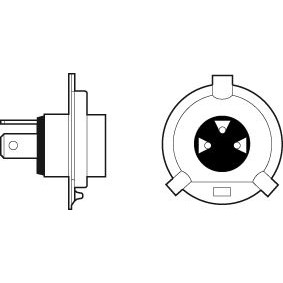 Снимка на Крушка за фарове и халогени VALEO AQUA VISION H4 032515 за Mitsubishi Space Star (DG0) 1.3 16V (DG1A) - 83 коня бензин