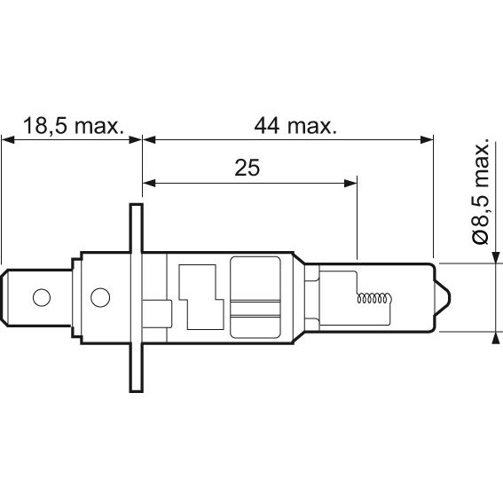 Снимка на Крушка за фарове и халогени VALEO ESSENTIAL халогенен H1 032003 за Citroen ZX N2 1.9 TD - 90 коня дизел