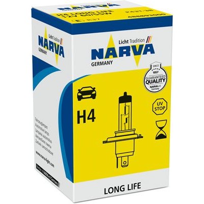 Снимка на Крушка с нагреваема жичка, главни фарове NARVA Long Life H4 488893000 за Ford Focus Estate (dnw) 1.4 16V - 75 коня бензин