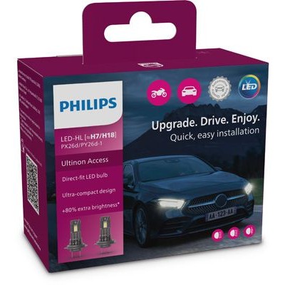 Снимка на Крушка с нагреваема жичка, главни фарове PHILIPS Ultinon Access LED-HL LED (светодиоди) 11972U2500CX за BMW 1 F21 M 135 i xDrive - 326 коня бензин