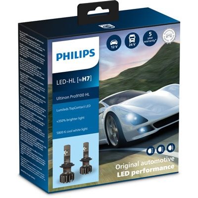 Снимка на Крушка с нагреваема жичка, главни фарове PHILIPS Ultinon Pro9100 LED-HL LED (светодиоди) 11972U91X2 за Citroen C3 Picasso 1.6 HDI 90 - 92 коня дизел