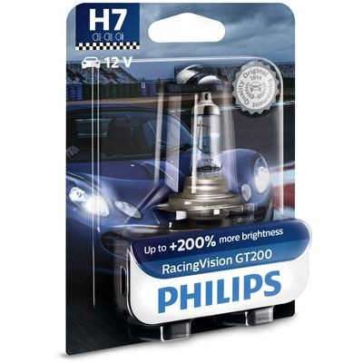 Снимка на Крушка с нагреваема жичка, фар за движение през деня PHILIPS RacingVision GT200 H7 12972RGTB1 за Audi A6 Avant (4B, C5) 2.4 - 170 коня бензин