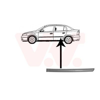 Снимка на Лайсна за врата VAN WEZEL черен 3742425 за Opel Astra G Hatchback 2.2 16V (F08, F48) - 147 коня бензин