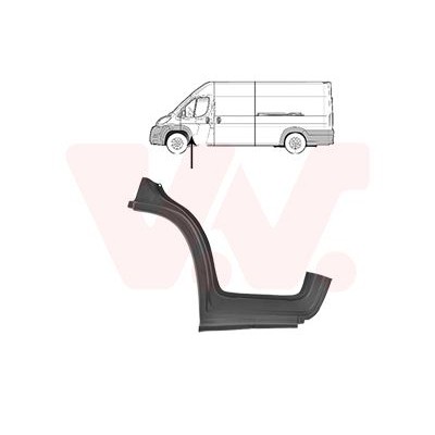 Снимка на Ламаринен панел на входа VAN WEZEL 1651103 за Peugeot Boxer Box 2.2 HDi 130 - 131 коня дизел