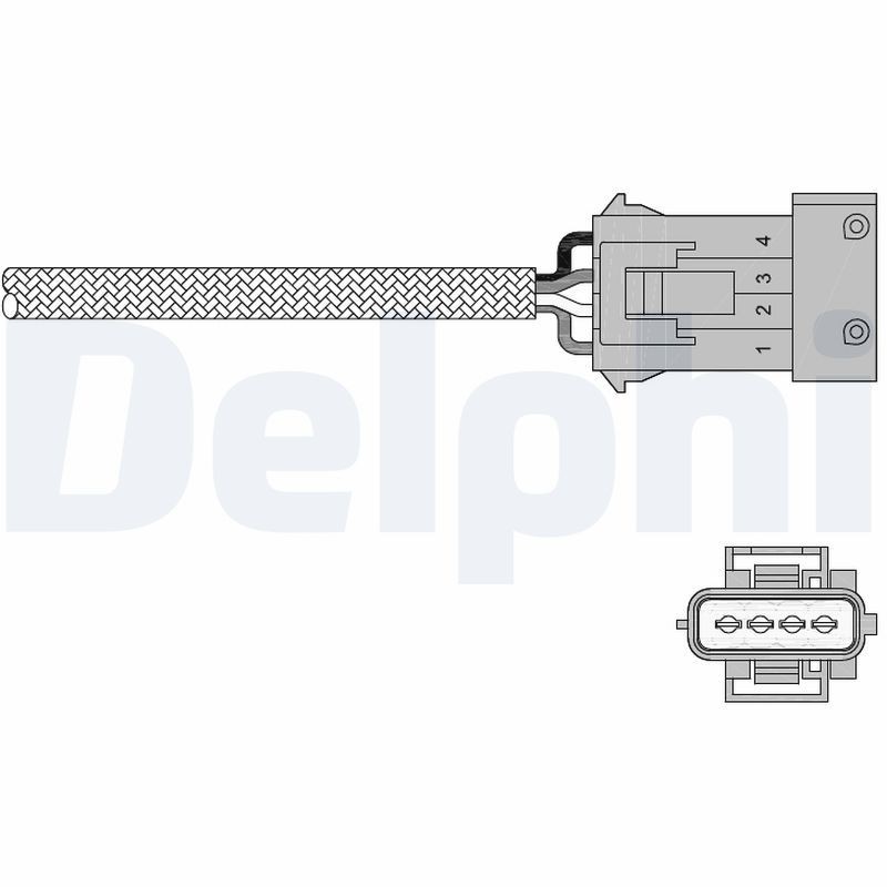 Снимка на Ламбда сонда DELPHI ES20258-12B1 за Citroen Berlingo MF 1.6 16V (MFNFU) - 109 коня бензин