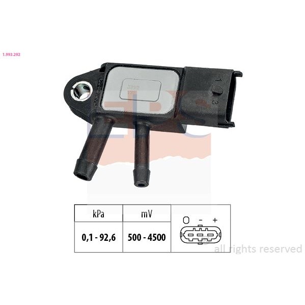 Снимка на Мап сензор EPS Made in Italy - OE Equivalent 1.993.291 за Renault Clio 2 1.5 dCi (B/CB08) - 82 коня дизел