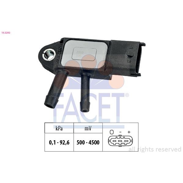 Снимка на Мап сензор FACET Made in Italy - OE Equivalent 10.3291 за Volvo V60 D5 AWD - 205 коня дизел
