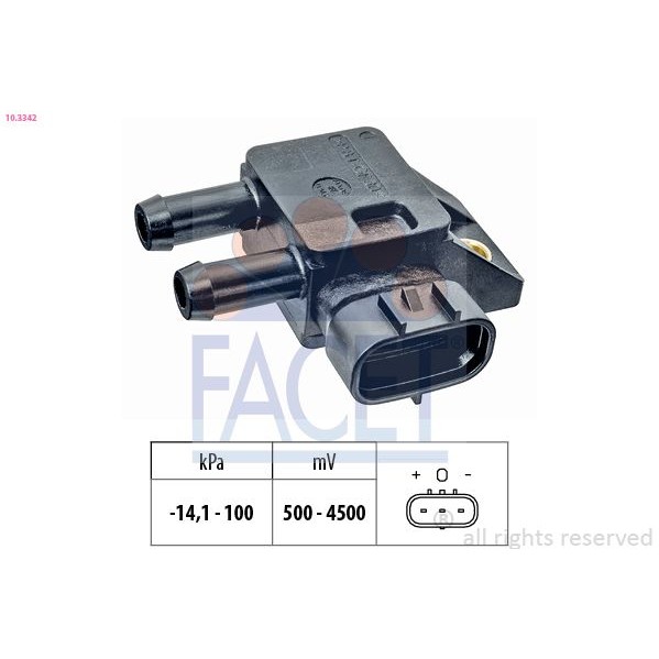 Снимка на Мап сензор FACET Made in Italy - OE Equivalent 10.3341 за Ford Focus 3 Saloon 1.6 EcoBoost - 150 коня бензин