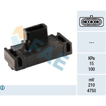 Снимка на Мап сензор FAE 15001 за Opel Kadett E Box 1.3 N (C70, D70) - 60 коня бензин
