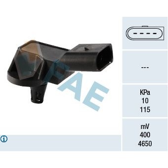 Снимка на Мап сензор FAE 15043 за Audi A3 (8L1) 1.6 - 102 коня бензин