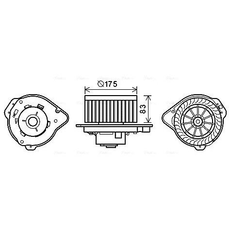 Снимка на Маслен радиатор, автоматична трансмисия AVA QUALITY COOLING VO3170 за Ford Fiesta 6 1.4 TDCi - 70 коня дизел