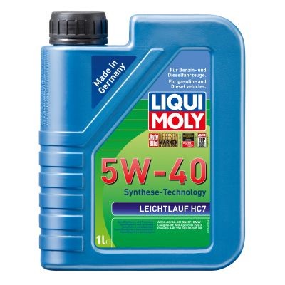 Снимка на Моторно масло LIQUI MOLY Leichtlauf HC7 5W-40 1346 за Pontiac G6 3.9 - 243 коня бензин