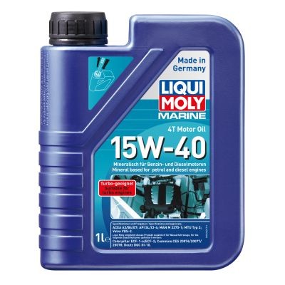 Снимка на Моторно масло LIQUI MOLY Marine 4T Motor Oil 15W-40 25015 за камион Iveco Stralis AD 260S36, AT 260S36 - 360 коня дизел