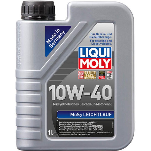 Снимка на Моторно масло LIQUI MOLY MoS2 Leichtlauf 10W-40 1091 за Citroen Berlingo MF 1.4 i bivalent (MFKFW) - 75 коня Бензин/Метан(CNG)