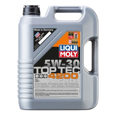 Снимка на Моторно масло LIQUI MOLY Top Tec 4200 5W-30 8973 за Citroen Berlingo MF 1.4 i bivalent (MFKFW) - 75 коня Бензин/Метан(CNG)