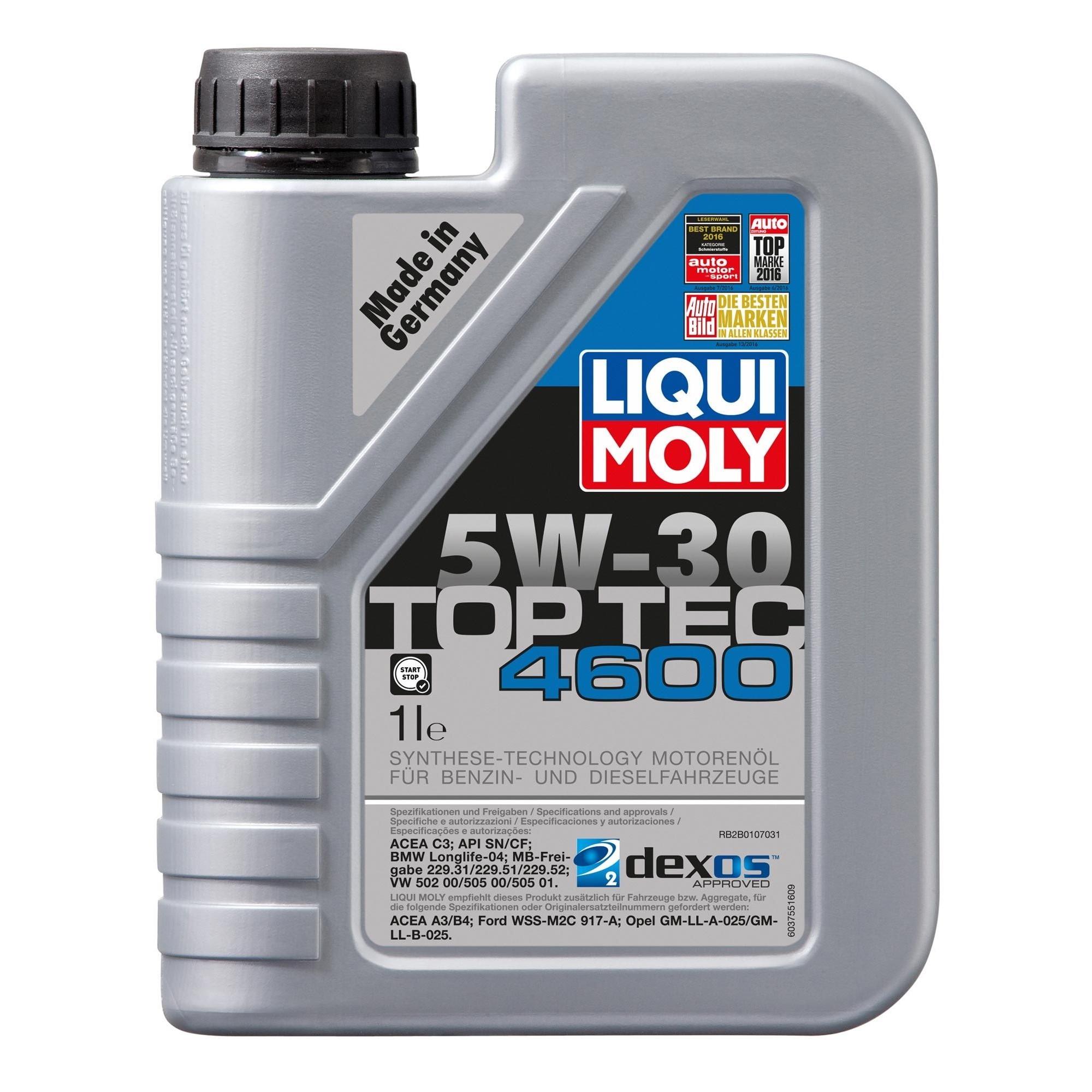 Снимка на Моторно масло LIQUI MOLY Top Tec 4600 5W-30 3755 за Seat Toledo (1L) 1.8 16V - 133 коня бензин