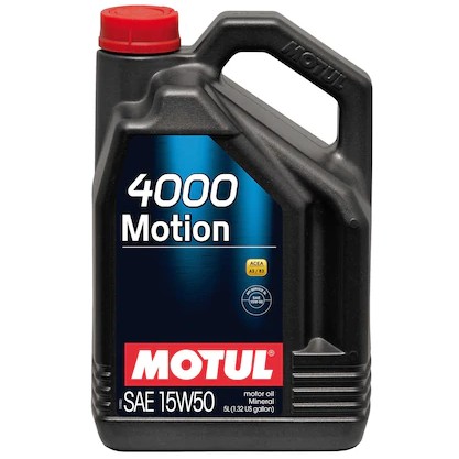 Снимка на Моторно масло MOTUL 4000 MOTION 15W40 15W40 100294 за Audi A4 Avant (8K5, B8) 1.8 TFSI quattro - 170 коня бензин