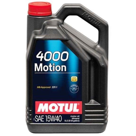 Снимка на Моторно масло MOTUL 4000 MOTION 15W40 15W40 100295 за Mercedes S-class Coupe (c215) CL 600 (215.378) - 367 коня бензин