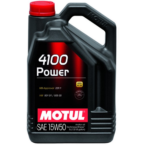 Снимка на Моторно масло MOTUL 4100 POWER 15W50 15W50 100273 за Citroen Berlingo MF 1.4 i bivalent (MFKFW) - 75 коня Бензин/Метан(CNG)
