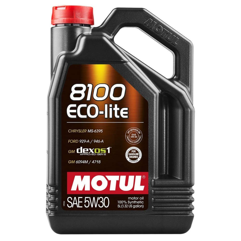 Снимка на Моторно масло MOTUL 8100 ECO-LITE 5W30 5W30 108214 за Alfa Romeo 75 (162b) 1.8 (162.B1H) - 129 коня бензин