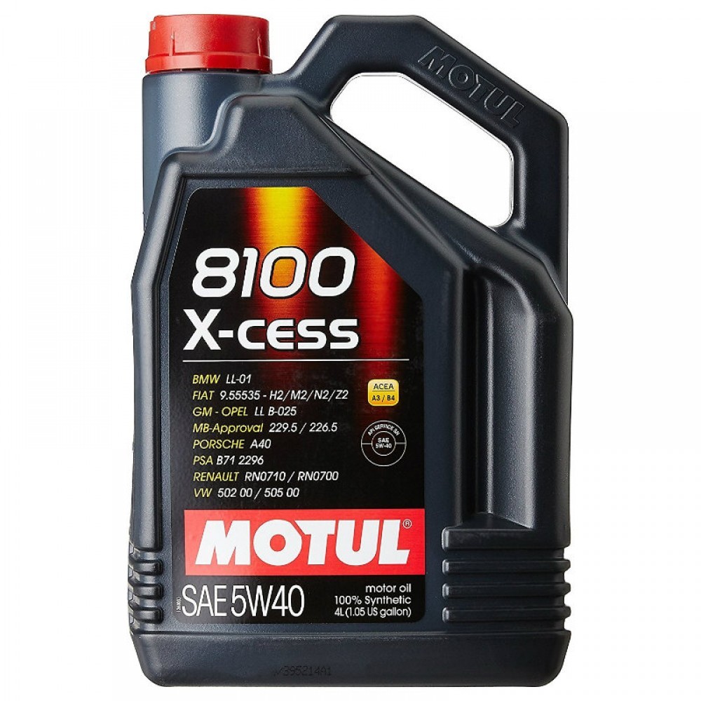 Снимка на Моторно масло MOTUL 8100 X-CESS 5W40 5W40 104256 за Audi TT Roadster (8J9) 3.2 V6 quattro - 250 коня бензин