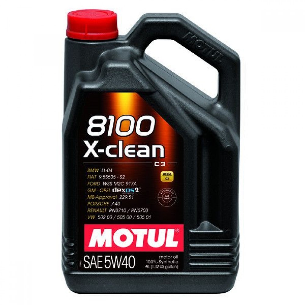 Снимка на Моторно масло MOTUL 8100 X-CLEAN 5W40 5W40 104720 за Audi TT Roadster (8J9) 3.2 V6 quattro - 250 коня бензин