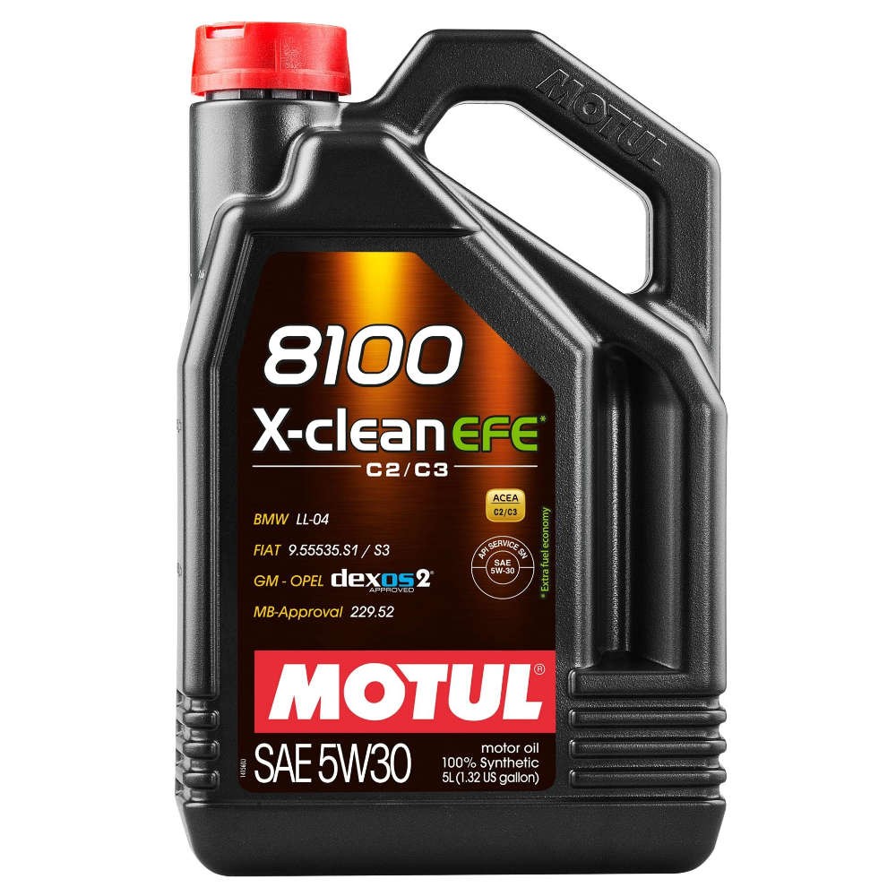 Снимка на Моторно масло MOTUL 8100 X-CLEAN EFE 5W30 5W30 107206 за Peugeot Boxer Bus (230P) 1.9 TD - 90 коня дизел