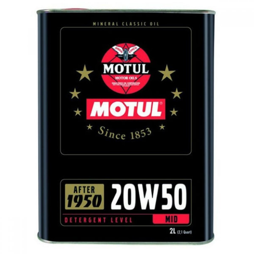 Снимка на Моторно масло MOTUL CLASSIC OIL 20W50 20W50 104511 за Toyota Corolla Hatchback (E12U,E12J) 1.6 VVT-i (ZZE121_, ZZE121R) - 110 коня бензин