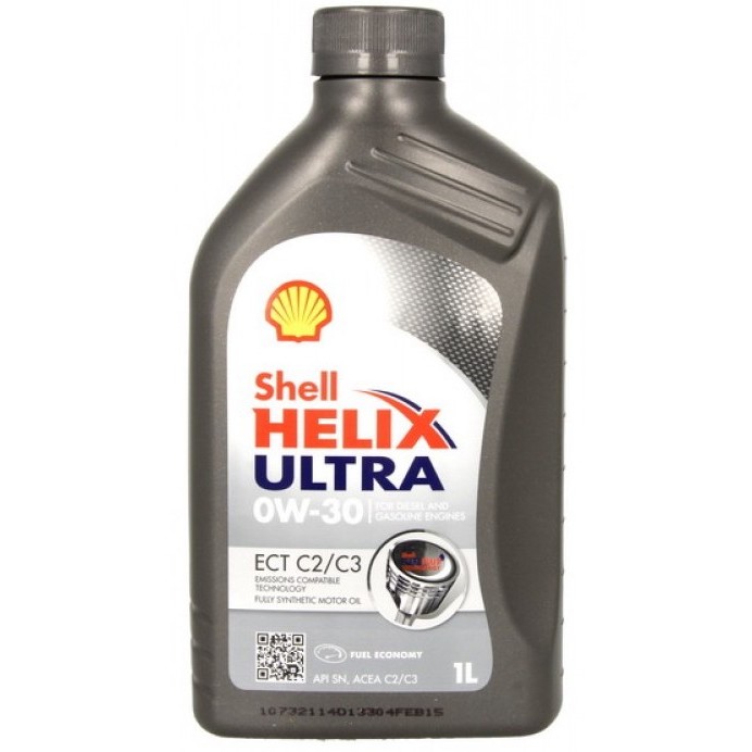 Снимка на Моторно масло SHELL Helix Ultra ECT C2/C3 0W-30 550042391 за камион DAF XF 105 FAD 105.510 - 510 коня дизел