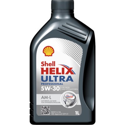 Снимка на Моторно масло SHELL Helix Ultra Professional AM-L 5W-30 550046302 за камион Iveco Eurocargo 1-2-3 180 E 24, 180 E 25 tector - 240 коня дизел
