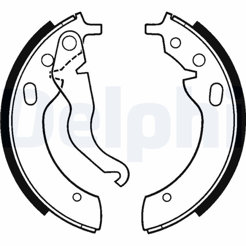 Снимка на Накладки за ръчна спирачка DELPHI LS1371 за Mercedes SL (r129) 500 (129.068) - 306 коня бензин