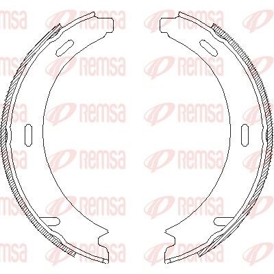 Снимка на Накладки за ръчна спирачка REMSA 4093.02 за Mercedes CLC-class (cl203) CLC 160 (203.731) - 129 коня бензин