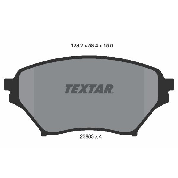 Снимка на Накладки за ръчна спирачка TEXTAR 91055400 за Subaru Impreza Sedan (GD,GG) 2.0 WRX STi AWD - 320 коня бензин