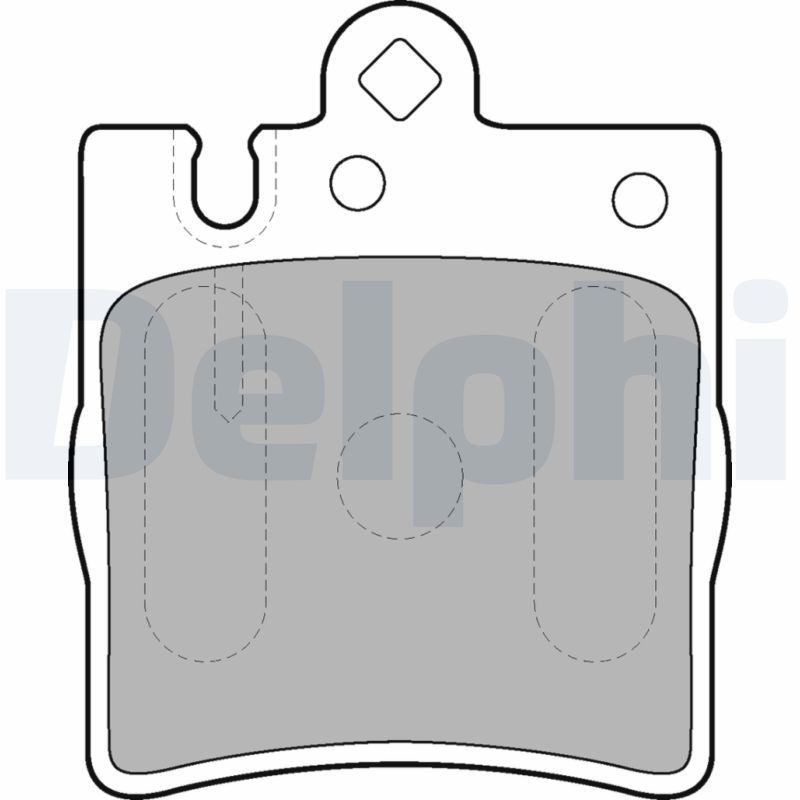 Снимка на Накладки DELPHI LP1618 за Mercedes C-class Estate (s203) C 200 CGI Kompressor (203.243) - 170 коня бензин