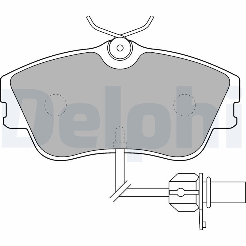 Снимка на Накладки DELPHI LP1717 за Opel Astra H TwinTop 1.6 (L67) - 116 коня бензин