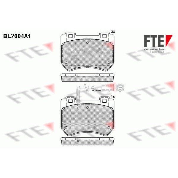 Снимка на Накладки FTE 9010854 за Alfa Romeo 159 Sportwagon 2.2 JTS (939BXB1B, 939BXB11) - 185 коня бензин