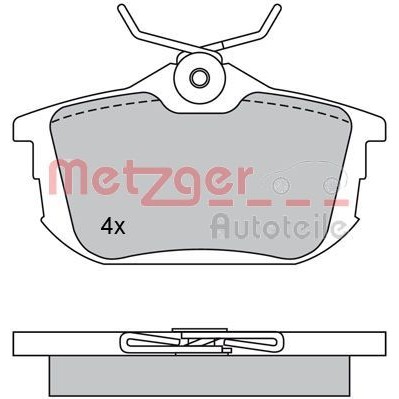 Снимка на Накладки METZGER 1170021 за Volvo V40 Estate (VW) 2.0 - 140 коня бензин