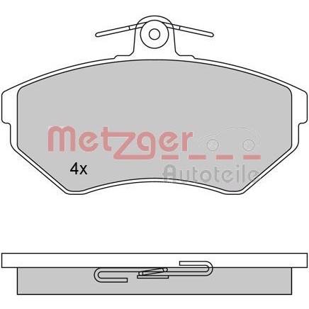 Снимка на Накладки METZGER 1170061 за Seat Cordoba Saloon (6K2,C2) 2.0 i 16V - 150 коня бензин