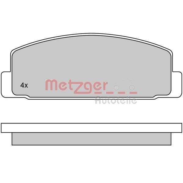 Снимка на Накладки METZGER 1170088 за Mazda Premacy (CP) 1.9 (CP8W) - 100 коня бензин