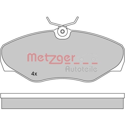 Снимка на Накладки METZGER 1170110 за Opel Vivaro Platform (E7) 2.0 CDTI - 90 коня дизел
