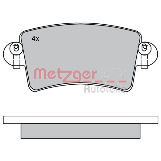 Снимка на Накладки METZGER 1170171 за Renault Master 2 Box (FD) 2.5 dCi 120 - 115 коня дизел