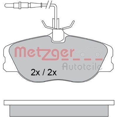 Снимка на Накладки METZGER 1170386 за Fiat Scudo BOX 220L 1.9 TD - 92 коня дизел